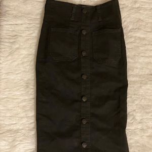 Nasty Gal Midi Denim Skirt